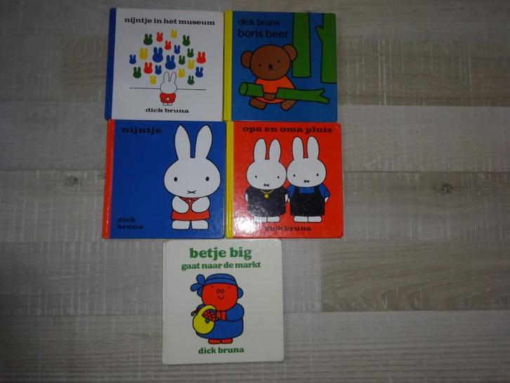 DICK BRUNA - 5 BOEKJES VAN NIJNTJE E.A., Boeken, Kinderboeken | Baby's en Peuters, Gelezen, Ophalen of Verzenden
