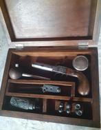 Antiek Percussie Pistool in koffer, Ophalen of Verzenden