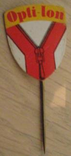 Pin - Opti-lon, Ophalen, Zo goed als nieuw, Merk, Speldje of Pin