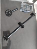 Zwarte handdouche met slang en douchestang, Ophalen, Nieuw, Douche