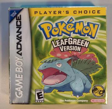 Pokémon LeafGreen Game Boy Advance mint beschikbaar voor biedingen