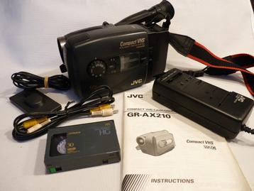 JVC GR-AX210EG  VHSC Analoge videocamera, acculader, boekje beschikbaar voor biedingen
