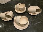 Queens Ware Plain Edme koffiekopjes & bordjes, Huis en Inrichting, Keuken | Servies, Ophalen of Verzenden, Zo goed als nieuw, Wedgwood