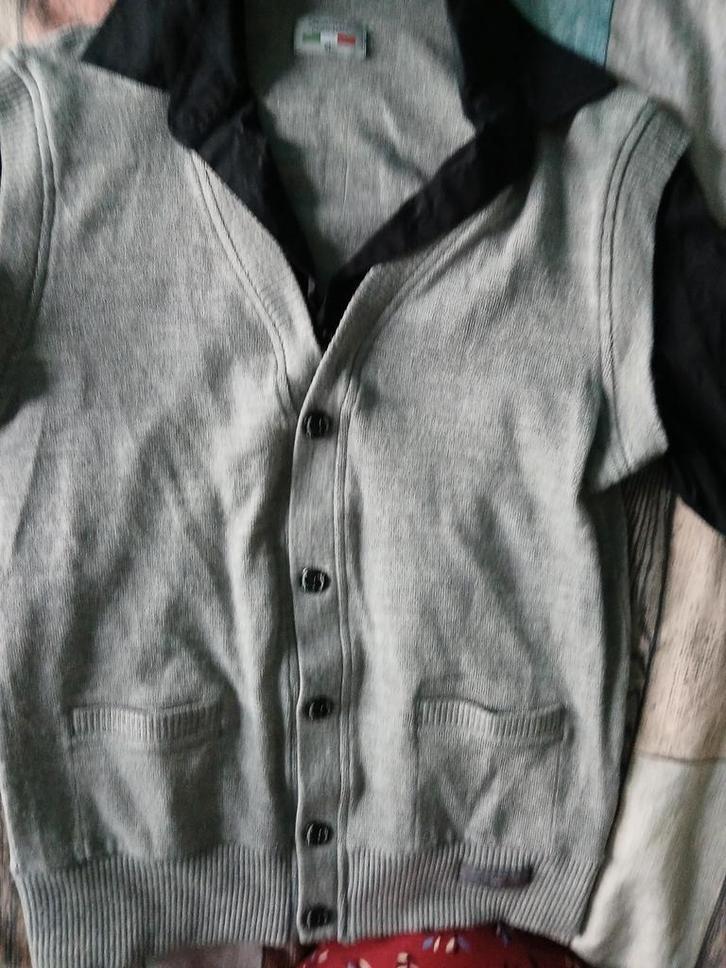 Vest/overhemd.  Maat XL ., Kleding | Heren, Truien en Vesten, Nieuw, Maat 56/58 (XL), Grijs, Ophalen of Verzenden