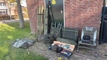 ***Complete karper set Fox Shimano + camo voerboot *** beschikbaar voor biedingen