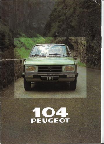 Brochure PEUGEOT 104, 1980 (NL). beschikbaar voor biedingen