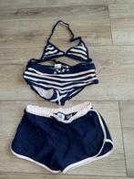Protest bikini blauw blauwe wit 128 geen badpak short, Gebruikt, Bikiniset, Maat 128, Verzenden