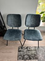 Bodilson Flush eetkamerstoel (2x), stof kleur petrol, Ophalen, Zo goed als nieuw, Stof, Twee