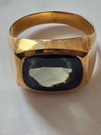Vintage Gouden Ring met Edelsteen - 14 karaat, 5 gram maat18, Sieraden, Tassen en Uiterlijk, Ringen, Gebruikt, Ophalen of Verzenden