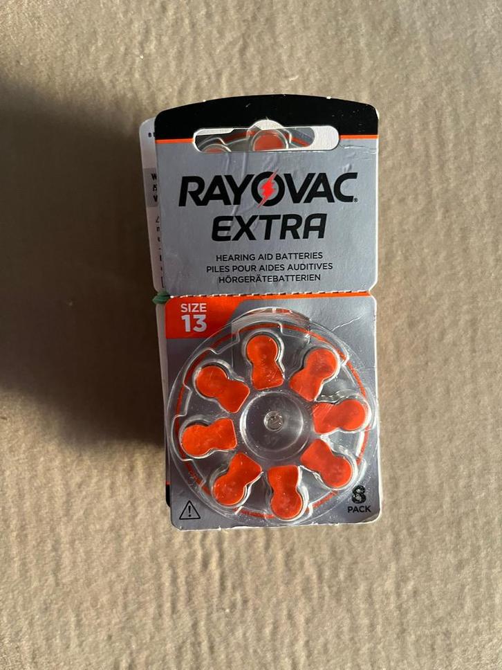 80x Hoorbatterijen Rayovac Extra No. 13 - Nieuw, Audio, Tv en Foto, Accu's en Batterijen, Nieuw, Ophalen of Verzenden