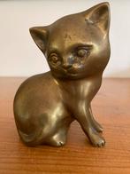 Koperen - messing kat, Antiek en Kunst, Ophalen of Verzenden, Koper