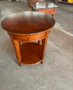 Houten Bijzettafel Rond, 45 tot 60 cm, Minder dan 55 cm, Gebruikt, Rond