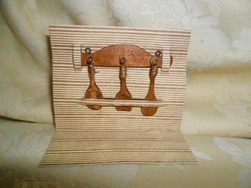 oud houten keuken lepelrekje decoratie poppenhuis fornuis., Verzamelen, Poppenhuizen en Toebehoren, Zo goed als nieuw, Poppenhuis