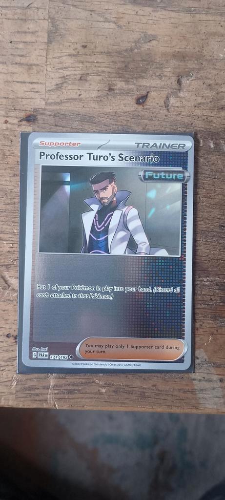Professor turo's scenario reverse holo paradox rift, Hobby en Vrije tijd, Verzamelkaartspellen | Pokémon, Zo goed als nieuw, Losse kaart