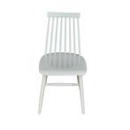 Witte scandinavische stoel, spijlstoel, Huis en Inrichting, Stoelen, Ophalen, Gebruikt, Wit, Onbekend