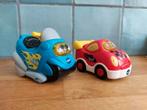 Mike Motorfiets en Raf Racewagen VTech Toetoet auto's, Ophalen of Verzenden, Zo goed als nieuw