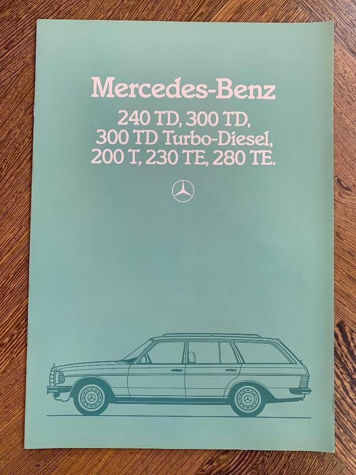 Folder, brochure Mercedes-Benz T en TE serie S123 1985, Boeken, Auto's | Folders en Tijdschriften, Nieuw, Mercedes, Ophalen of Verzenden