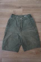 Korte broek, ribstof, groen, maat S, Kort, Ophalen of Verzenden, Zo goed als nieuw, Maat 36 (S)