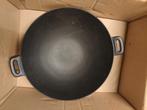 Gietijzer wok 36cm, Ophalen, Zo goed als nieuw, Gietijzer, Wok