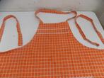 Vintage schort jaren 60 oranje koken keuken retro, Ophalen of Verzenden, Gebruikt