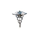 WWII US Collar Pin Medic, Ophalen of Verzenden, Amerika, Embleem of Badge
