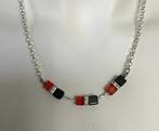 Exclusieve design collier handgemaakt met Swarovski, Sieraden, Tassen en Uiterlijk, Met kristal, Verzenden, Nieuw, Steen of Mineraal