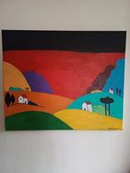 50x60cm acryl gesigneerd, Antiek en Kunst, Ophalen