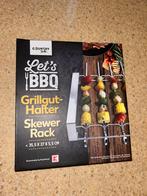 Grill spiezen en houderset rvs nieuw, Ophalen of Verzenden, Zo goed als nieuw