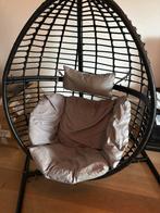 Luxe hangstoel zwart tuin/binnen, Ophalen, Zo goed als nieuw