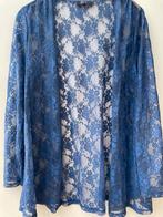 Blauw kant blouse vest 44, Kleding | Dames, Ophalen of Verzenden, Zo goed als nieuw, Maat 42/44 (L), Blauw