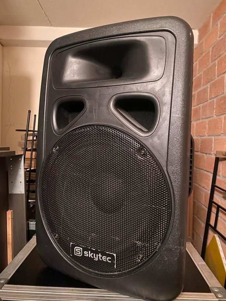 Skytec 12 inch actieve speaker met galm, Audio, Tv en Foto, Luidsprekers, Gebruikt, Overige typen, 120 watt of meer, Overige merken