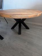 Mangohouten salontafel 90 cm, Huis en Inrichting, Tafels | Salontafels, Ophalen, 50 tot 100 cm, Mangohout, Rond