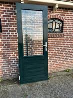 Hardhouten achterdeur 82,7x209,5cm., Gebruikt, Overige typen, 150 tot 225 cm, Inclusief glas