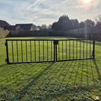 Gepoedercoate toegangspoort draaipoort i.z.g.s. 3.40m, Tuin en Terras, Tuinhekken en Hekwerk, Ophalen, Zo goed als nieuw, IJzer