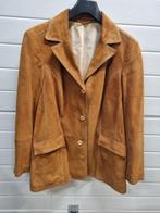dames jas echt leer suede  cognac kleurig agj atelier, Ophalen of Verzenden, 'T Olde Gre-j, Info@toldegrej.nl, Endepoelstraat 20f Didam
