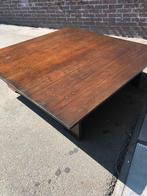 Vintage Brutalist wengé salontafel stijl Vervoordt, Huis en Inrichting, Tafels | Salontafels, Ophalen, Gebruikt, 50 tot 100 cm
