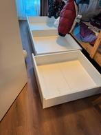 IKEA Under bed white drawers, Huis en Inrichting, Slaapkamer | Bedden, Ophalen, Eenpersoons, Wit, Zo goed als nieuw