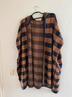 Yesta lange open vest/ poncho/ cape maat 3 (54/56 en groter), Ophalen of Verzenden, Zo goed als nieuw, Blauw, Trui of Vest