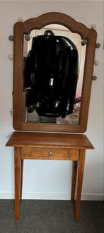 Kaptafel met spiegel - Hout, Ophalen, Minder dan 50 cm, Gebruikt, 100 tot 150 cm