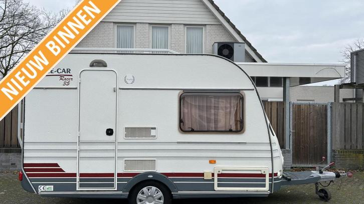 Home-Car Racer 35 Lichtgewicht / Voortent, Caravans en Kamperen, Caravans, Bedrijf, tot en met 2, 500 - 750 kg, Standaardzit, Home-car