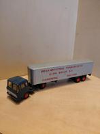 Lion Car Daf 2600 met Eurotrailer, Hobby en Vrije tijd, Modelauto's | 1:50, Ophalen of Verzenden, Gebruikt, Bus of Vrachtwagen
