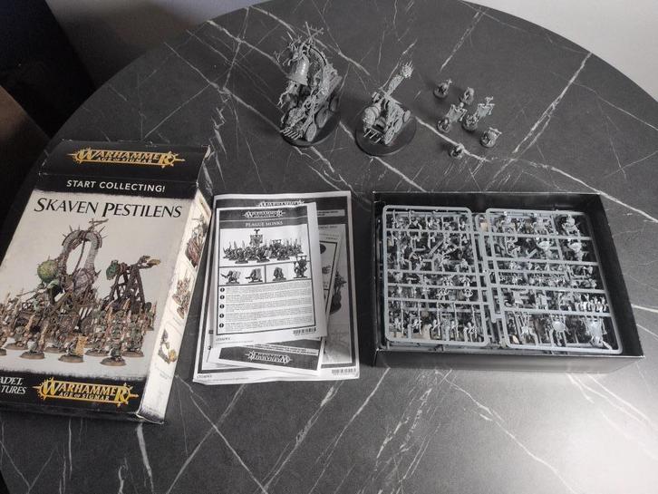 Warhammer Skaven Pestilens starters set, Hobby en Vrije tijd, Wargaming, Zo goed als nieuw, Warhammer, Figuurtje(s), Ophalen of Verzenden