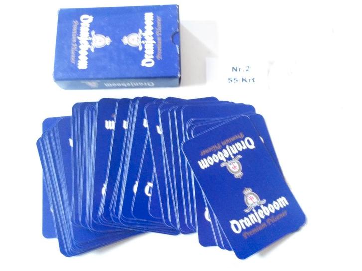 Oranjeboom bier speelkaarten (nr.2) 55-Krt, Verzamelen, Biermerken, Nieuw, Overige typen, Oranjeboom, Ophalen of Verzenden