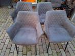 Eetkamerstoelen, Ophalen, Gebruikt, Metaal, Vier