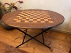 Dambordtafel Damtafel Speeltafel Salontafel Bijzettafel Fr, Antiek en Kunst, Antiek | Meubels | Tafels, Ophalen of Verzenden