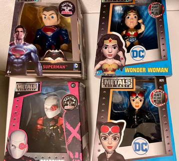 D.C.Superman-Wonder Woman-Deadshot-Catwoman (Metal Die Cast) beschikbaar voor biedingen