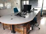 Modulair bureau-eiland voor tot 4 werkplekken + kopse kant, Ophalen, Bureau