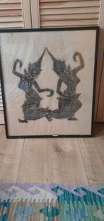 Vintage Thaise tempelwrijving op rijstpapier, Antiek en Kunst, Kunst | Niet-Westerse kunst, Ophalen of Verzenden