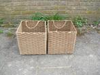 TE KOOP DRIE MOOI OPBERG MANDJES, Ophalen of Verzenden, Zo goed als nieuw, Rechthoekig, Riet