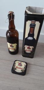 Hertog Jan Dubbel blik plus fles, Ophalen of Verzenden, Gebruikt, Flesje(s), Hertog Jan